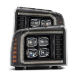 AlphaRex 880319 05-07 Ford Super Duty/Excursion NOVA-Series LED Projector Headlights Black