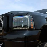 AlphaRex PRO-Series Halogen Projector Headlights Black (880315) for 2005-2007 Powerstroke 6.0L - Image 2
