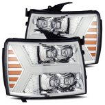 AlphaRex 880207 07-13 Chevrolet Silverado NOVA-Series LED Projector Headlights Chrome