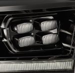 AlphaRex 880520 09-18 Ram Truck LUXX-Series (5th Gen 2500 Style) LED Projector Headlights Alpha-Black - Image 4