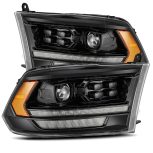 AlphaRex 880520 09-18 Ram Truck LUXX-Series (5th Gen 2500 Style) LED Projector Headlights Alpha-Black