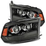 AlphaRex 880593 09-18 Ram Truck MK II PRO-Series Halogen Projector Headlights Jet Black