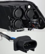 AlphaRex 880593 09-18 Ram Truck MK II PRO-Series Halogen Projector Headlights Jet Black - Image 7