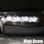 Alpha Rex 880541 09-18 Ram Truck NOVA-Series LED Projector Headlights Alpha-Black - Image 6