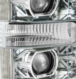 AlphaRex 880141 11-16 Ford Super Duty PRO-Series Halogen Projector Headlights Chrome - Image 3