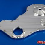 Cummins 12-valve billet timing front cover with 12AN port for 1994–2002 5.9L engines