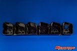 KM 12 Valve Billet Valve Cover-Black Anodized-Notched for Stock Lines (123012-1N-Black) for 1989-1998 Cummins 5.9L - Image 4