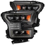 AlphaRex 880163 15-17 Ford F150 / 17-20 F150 Raptor NOVA-Series LED Projector Headlights Alpha-Black