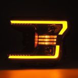 AlphaRex 880188 18-20 Ford F150 PRO-Series Halogen Projector Headlights Jet Black - Image 7