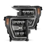 AlphaRex 880137 21-23 Ford F150 / 21-23 Ford F150 Raptor NOVA-Series LED Projector Headlights Black