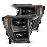 AlphaRex 880294 21-23 Ford F150 PRO-Series Halogen Projector Headlights Alpha-Black