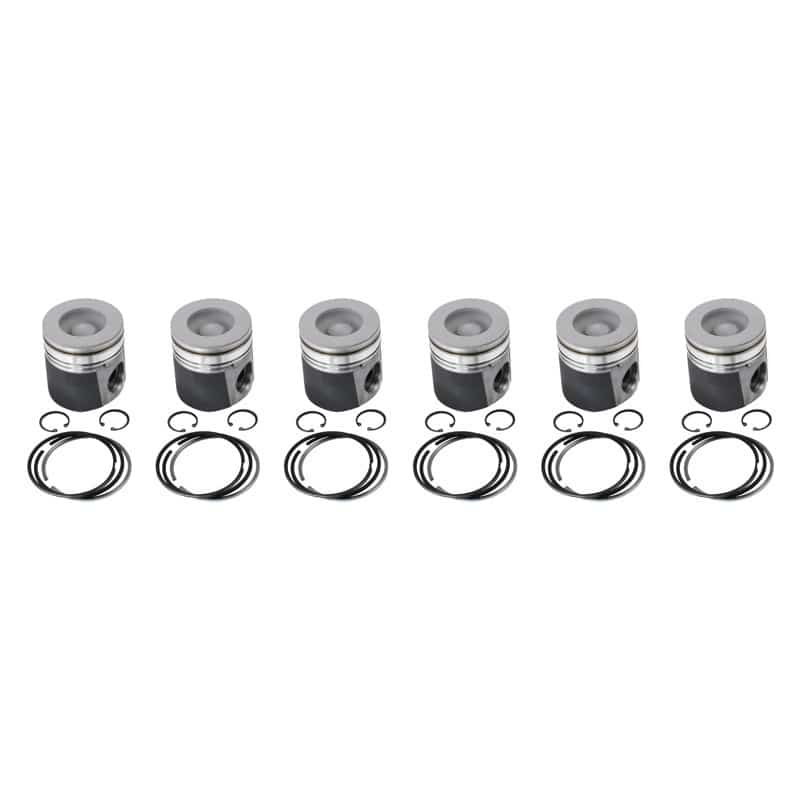Dodge 2nd Gen 12 Valve Mahle Piston Standard Size Coated Tops and Skirts W /Rings Wristpins and Clips (PDM-03513CC) - Image 1