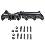 Pulse Flow Exhaust Manifold Kit Fits 2007.5-2018 6.7L Cummins 2-Pc Holset With Turbo Flange Hardware