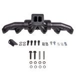 Pulse Flow Exhaust Manifold Kit Fits 94-Early 1998 5.9L Cummins 3-Pc T3 With Turbo Flange Hardware ATS - Image 6