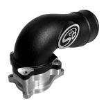 S&B Intake Elbow with Cold Side Intercooler Piping & Boots (76-1010B) for 2005-2007  Powerstroke 6.0L - Image 4