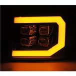 AlphaRex NOVA-Series LED Projector Headlights Jet Black (880608) for 2007-2014 Duramax - Image 8