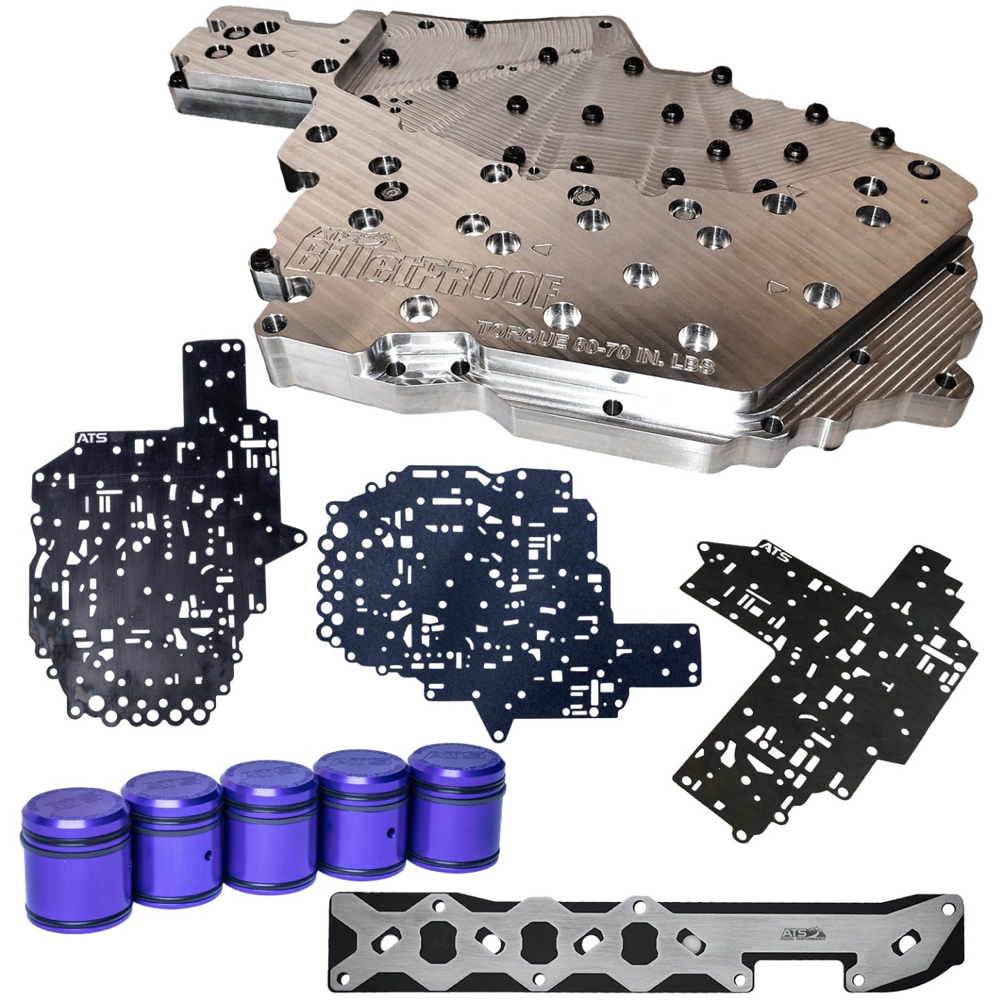 ATS 68Rfe Billet Channel Plate Kit Fits 2012-2018 6.7L Cummins