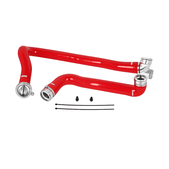 Mishimoto coolant hose red MMHOSE-F2D-11RD for 6.7 Powerstroke silicone cooling upgrade