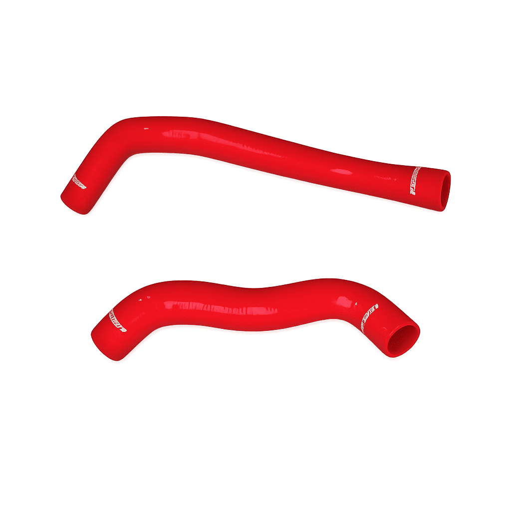MMHOSE-F250D-99RD Mishimoto MMHOSE-F250D-99RD coolant hose red for 7.3 Powerstroke silicone cooling upgrade