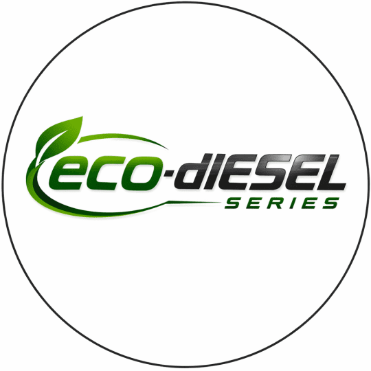 eco diesel series logo green and black modern diesel branding