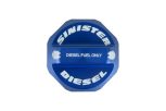 Sinister Diesel Fuel Cap -Blue- (SDFFC080120) for 2008-2020 Powerstroke 6.4L / 6.7L - Image 2