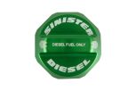 Sinister Diesel Fuel Cap -Green- (SDFFC080120GRN) for 2008-2020 Powerstroke 6.4L / 6.7L - Image 2