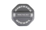 Sinister Diesel Fuel Cap -Gray- (SDFFC080120GRY)  for 2008-2020 Powerstroke 6.4L / 6.7L - Image 3