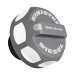 Sinister Diesel Fuel Cap -Gray- (SDFFC080120GRY)  for 2008-2020 Powerstroke 6.4L / 6.7L