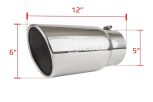 Sinister Diesel Exhaust Tip 5"-6" Polished 304 Stainless Steel (SD56POL) Universal - Image 2
