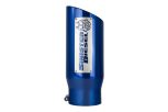 Sinister Diesel Dual Wall Exhaust Tip w/angle Cut 5"-6" Blue (SDETAC56BLU) Universal