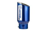 Sinister Diesel Dual Wall Exhaust Tip w/angle Cut 4"-6" Blue (SDETAC46BLU) Universal