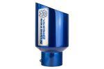 Sinister Diesel Dual Wall Exhaust Tip w/angle Cut 5"-7" Blue (SDETAC57BLU) Universal