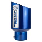 Sinister Diesel Dual Wall Exhaust Tip w/angle Cut 5"-7" Blue (SDETAC57BLU) Universal