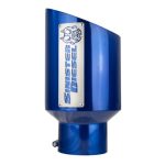 Sinister Diesel Dual Wall Exhaust Tip w/angle Cut 5"-8" Blue (SDETAC58BLU) Universal