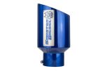 Sinister Diesel Dual Wall Exhaust Tip w/angle Cut 5"-8" Blue (SDETAC58BLU) Universal