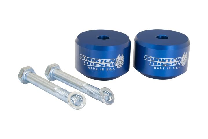 DSC4518_720x480 Sinister Diesel Leveling Kit blue (SD0510LVLBLU) for 2005-2016 Powerstroke 6.0L / 6.4L / 6.7L - Image 1