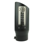 Sinister Diesel Dual Wall Exhaust Tip w/angle Cut 5"-6" Black (SDETAC56B) Universal