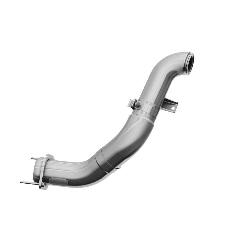 FAL459__14191 MBRP 4" Turbo Down Pipe, Aluminized Steel (FAL459) for 2011-2015 Powerstroke 6.7L - Image 1