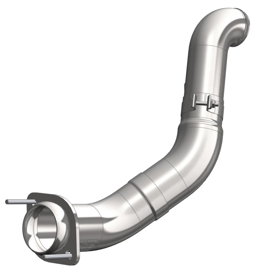 FALCA459 4" Turbo Down Pipe (FALCA459), Aluminized Steel - Image 1