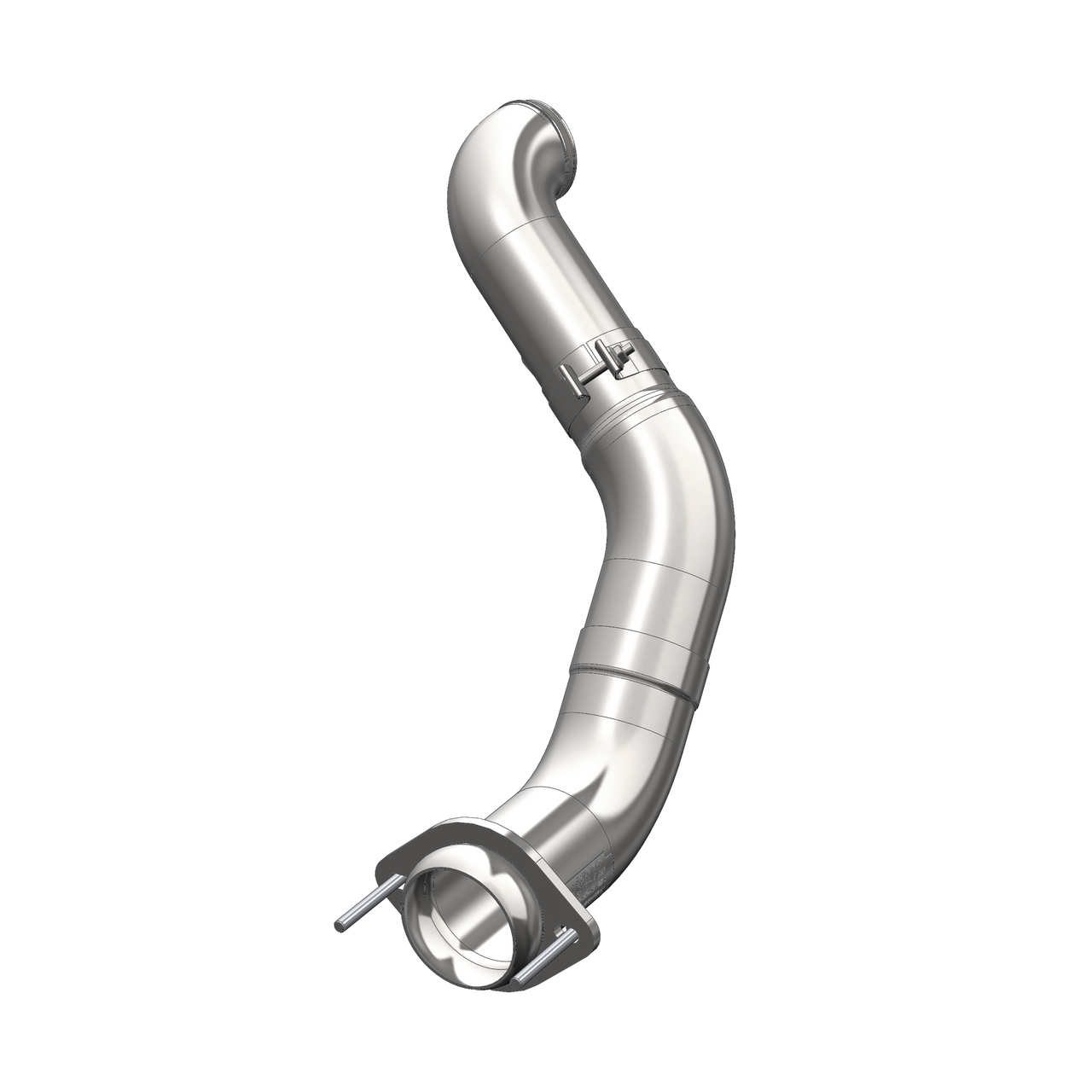 FALCA459__29066 MBRP 4" Turbo Down Pipe, Aluminized Steel (FALCA459) for 2011-2015 Powerstroke 6.7L (California) - Image 1