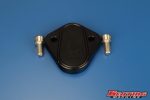 KM Billet Fuel Lift Pump Block Off-Black Anodized (020415-1-Black) for 1989-2002 Cummins 5.9L - Image 2