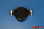 KM Billet Fuel Lift Pump Block Off-Black Anodized (020415-1-Black) for 1989-2002 Cummins 5.9L - Image 2