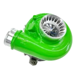 KC Turbo KC300x Stage 1 Turbo 63/70 - .84 A/R - Bright Green Finish (300715-Grn) For 1994-1998 Powerstroke 7.3L OBS