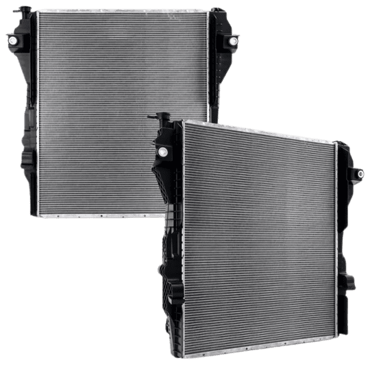 Mishimoto R13296 Cummins radiator aluminum upgrade for 6.7L diesel cooling system