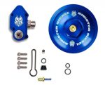 Sinister Diesel Blue Spring Kit with Adjustable Billet Spring Housing and Fuel Filter Cap (SDFUELBLK60ADJFFC) for 2003-2007 Powerstroke 6.0L
