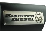Sinister Diesel Dual Wall Exhaust Tip w/angle Cut 4"-8" Black (SDETAC48B) Universal - Image 3