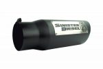 Sinister Diesel Dual Wall Exhaust Tip w/angle Cut 4"-5" Black (SDETAC45B) Universal - Image 3