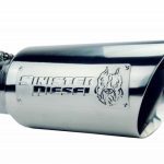 Sinister Diesel Dual Wall Exhaust Tip w/angle Cut 4"-6" Chrome (SDETAC46P) Universal