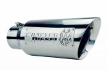 Sinister Diesel Dual Wall Exhaust Tip w/angle Cut 4"-6" Chrome (SDETAC46P) Universal