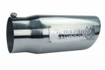 Sinister Diesel Dual Wall Exhaust Tip w/angle Cut 5"-6" Chrome (SDETAC56P) Universal